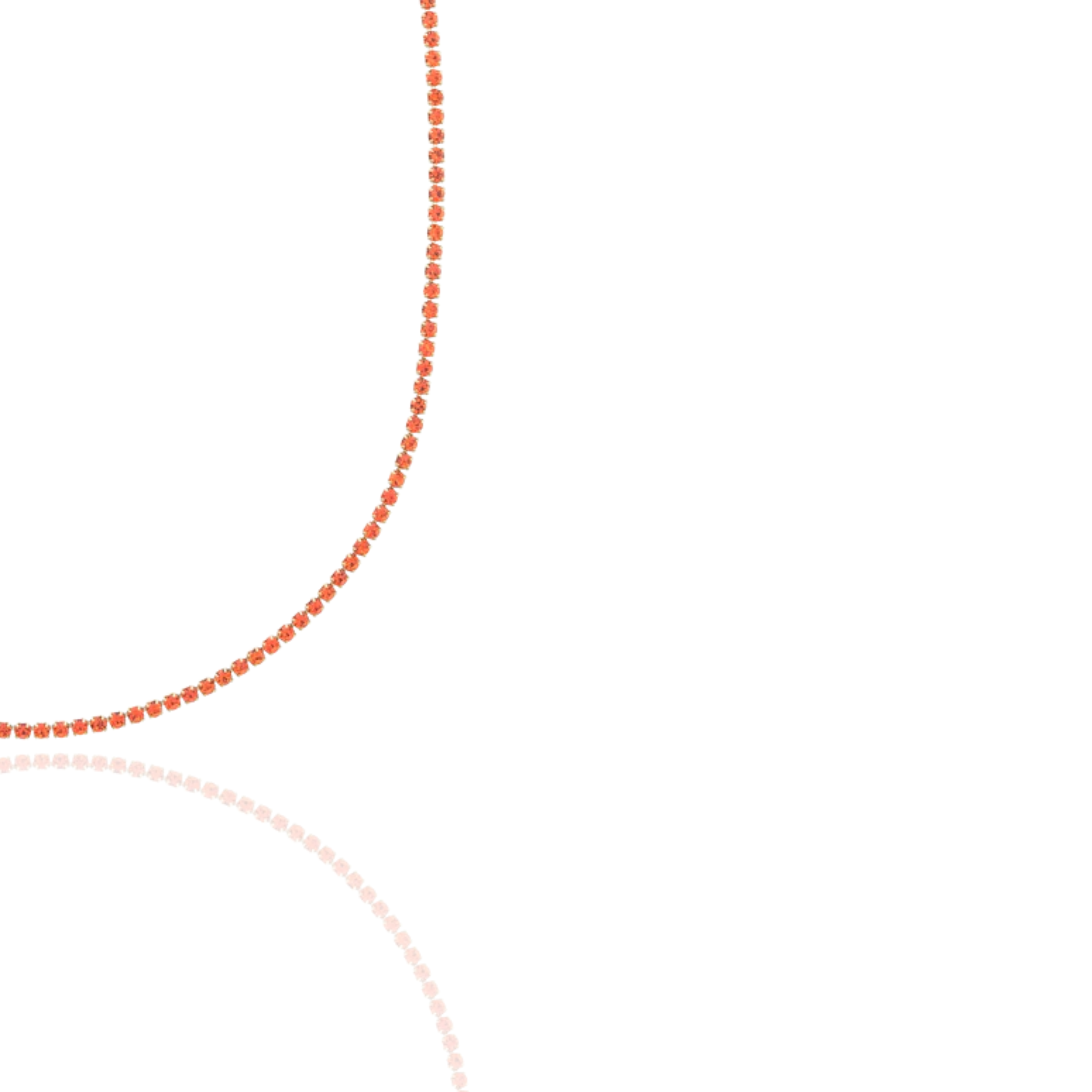 4mm Orange Tennis Chain