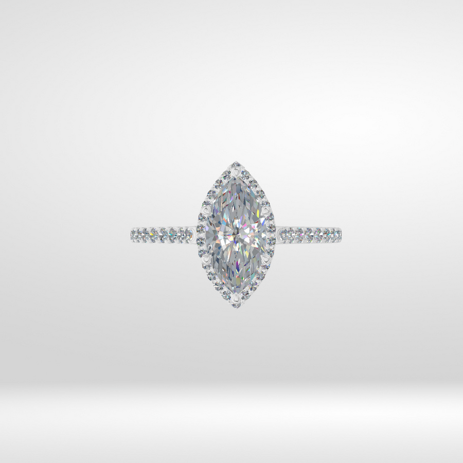 Crown of Light Moissanite Ring