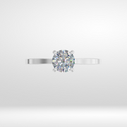 Classic Round Cut Moissanite Ring