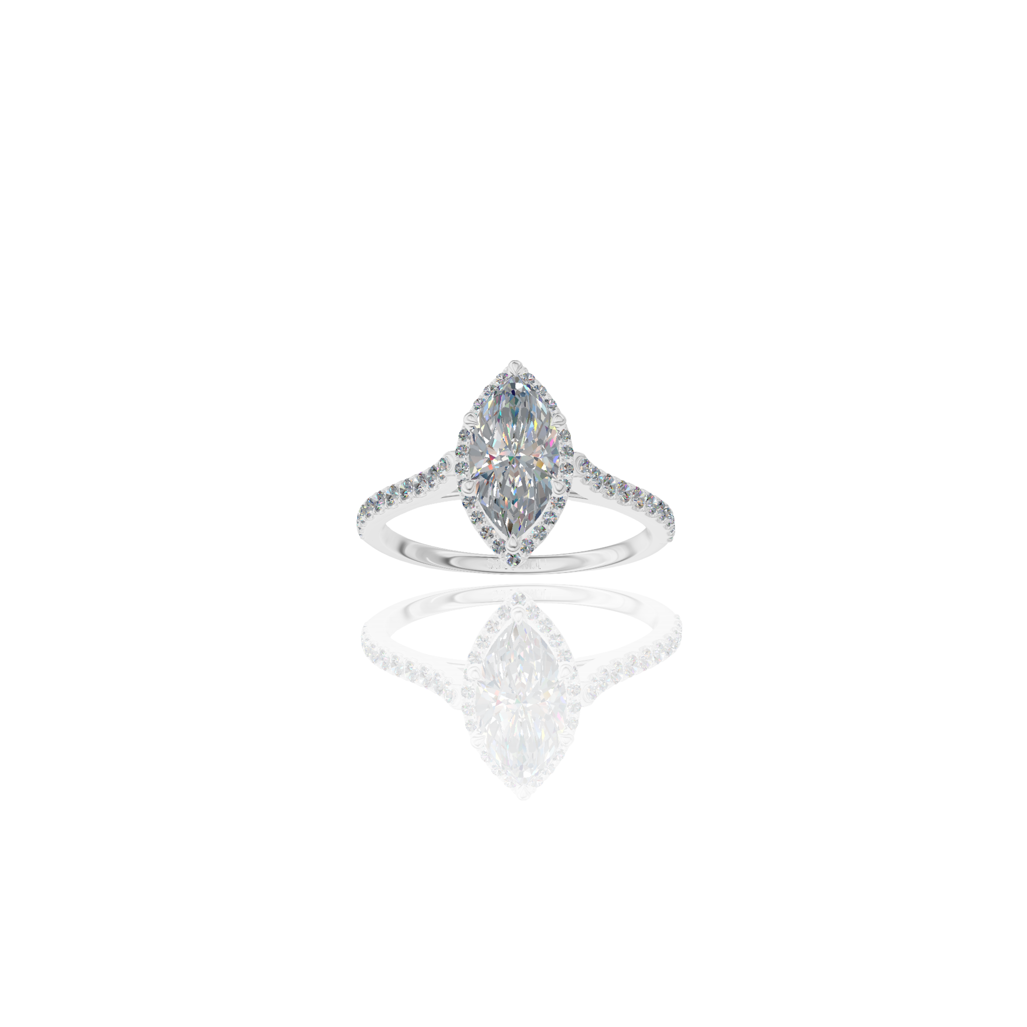 Crown of Light Moissanite Ring