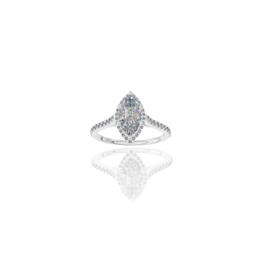 Crown of Light Moissanite Ring