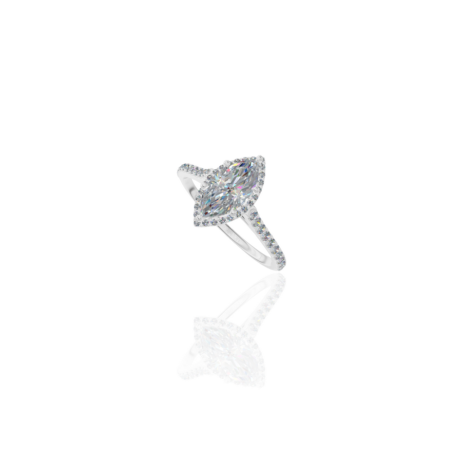 Crown of Light Moissanite Ring